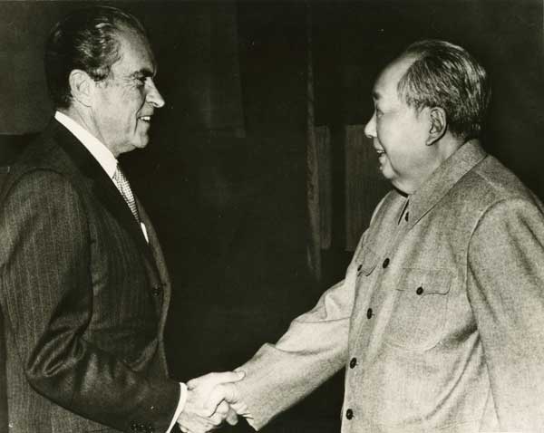 尼克松和毛泽东会面